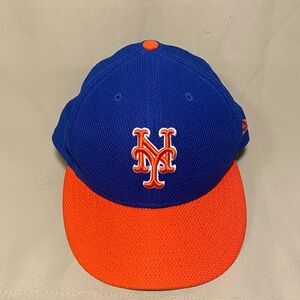 New York Mets New Era 59Fifty Blue Flex Fit Baseball Cap size 7 1/2